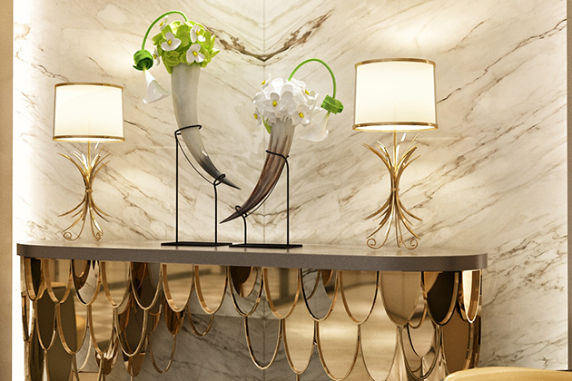 خزانة جانبية من الرخام