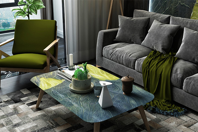 طاولات القهوة الرخامية